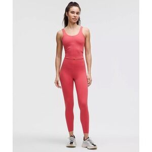 NWT lululemon Glow Up™ Super-High-Rise Tight‎ 25" Coral SIZE 8